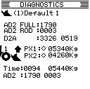 22.4 Diagnostics A basic diagnostics page is provided to allow the user to observe the performance of the system hardware and can be used as a guide should a problem occur.