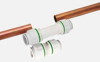 REPAIR COUPLINGS Pipeloc Repair Couplings are designed to be suitable for Copper, PEX and CPVC pipes, offering the lowest material cost.