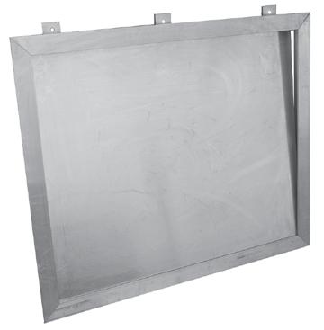 flush aluminum door - CF for suspended ceilings Milcor CF Flush style aluminum ceiling access doors provide convenient access to services or controls in ceilings.