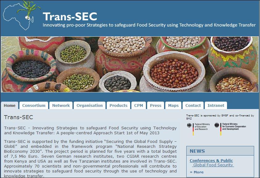 Homepage www.trans-sec.