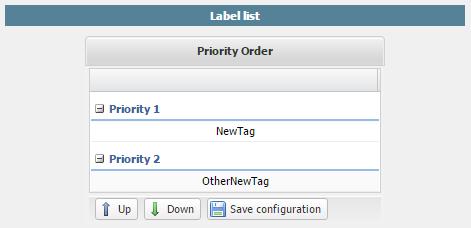 It is possible to modify a label after it has been created by double clicking on the label to display its data in the