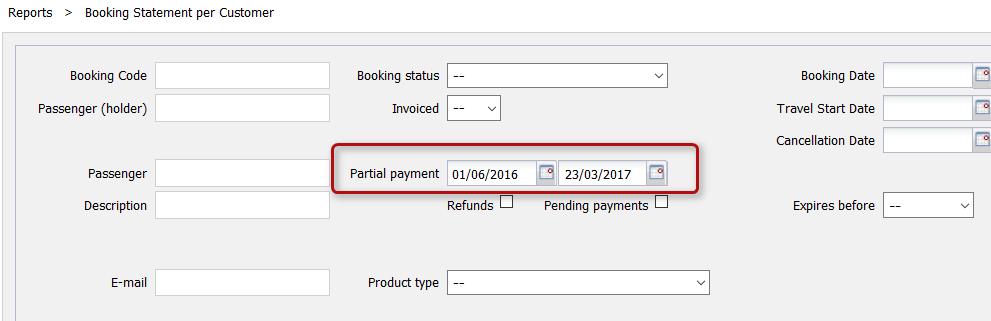 8.4. New filter of payments made to the supplier by date range.