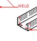 The uplift reaction  by fillet welds at the