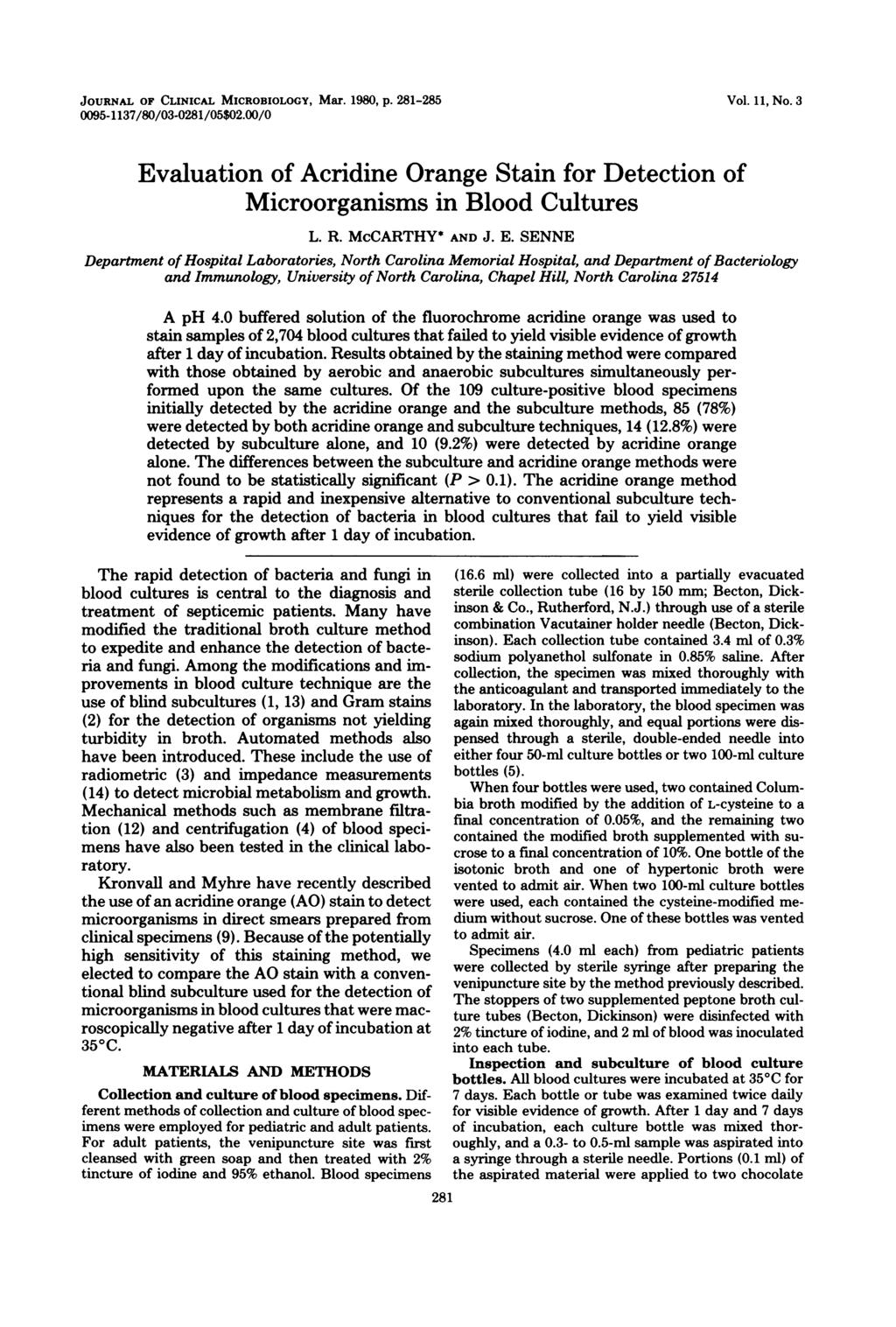 JOURNAL OF CLINICAL MICROBIOLOGY, Mar. 980, p. 8-8 009-37/80/03-08/0$0.00/0 Vol., No. 3 Ev