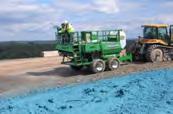 The following photo shows how the equipment is towed in a landfill.