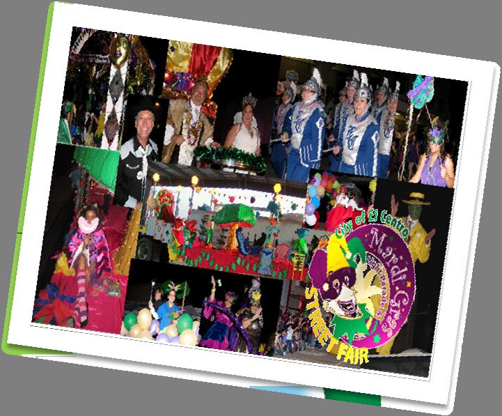 El Centro recreates the world famous Mardi Gras with traditional themed colors of