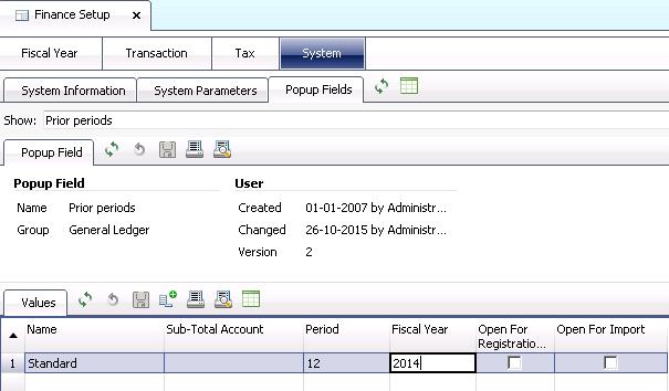 Helpful Tip It is possible to setup Maconomy with Prior Periods posting and give access for selected users to be able to use the functionality.