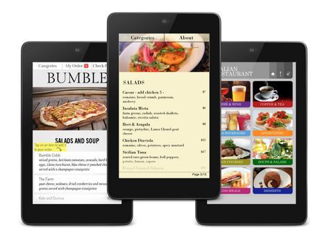 digital menus which provide backstories about the food;