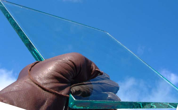 A 12inch square of 12 mm thick tempered glass can show its quench pattern to the naked eye, with no