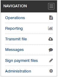 Service functionalities BRD@ffice page description After accessing the service, the operational BRD@ffice page will be displayed.