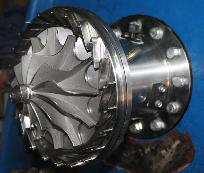 The bearing lubricating and cooling subsystem lubricates the spherical ball bearing during the test operation at high-speed, and an oil-air lubrication was employed.