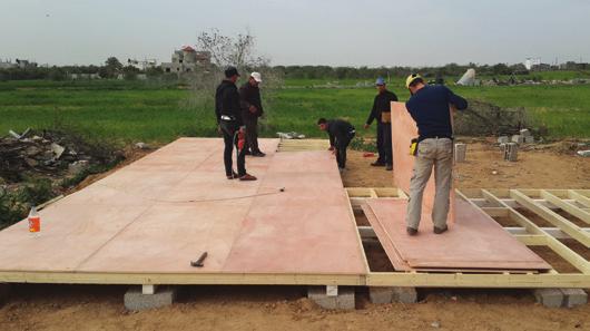 DRAINAGE CHANEL PROJECT IMPLEMENTATION The organization and a local partner developed the designs for the shelters through a series of workshops and consultations with the community, before