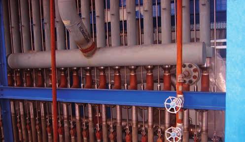 14 Linear Transfer Line Exchanger - Basic Design Concept The patented BORSIG linear quencher (BLQ) consists of a number of linearly arranged double pipe elements of which each is directly