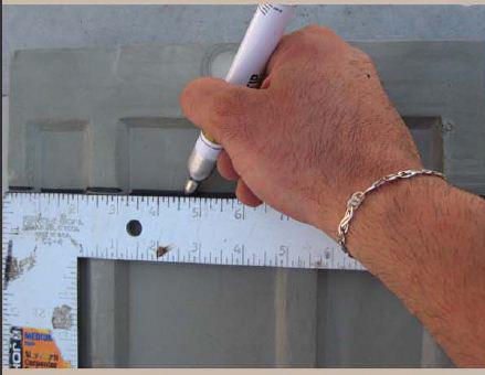 3. Use a measuring tape to confirm the exact length of the cut target.