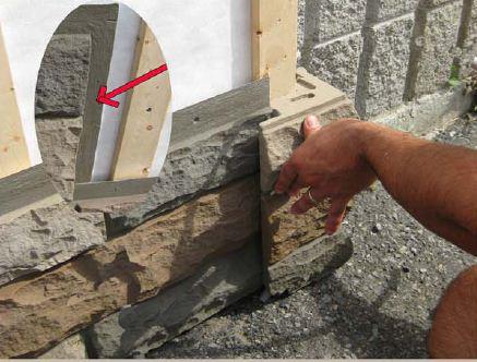 Screw into panel surface, and, if necessary, cover the screw heads with color matching grout.