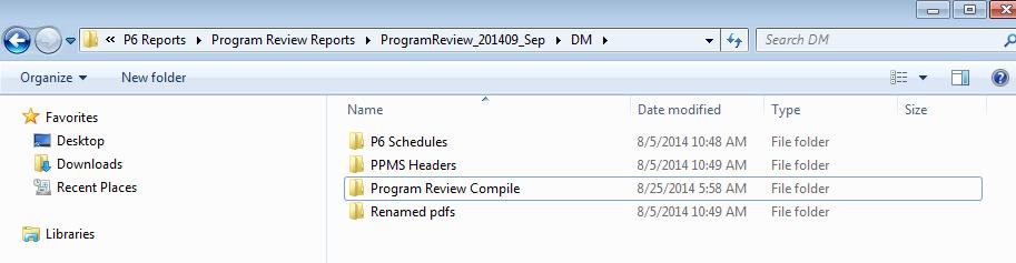 Schedule Maintenance Process Page 35 of 47 1. Create a new set of folders on the N drive.