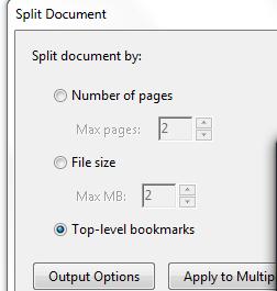 Reports\*Year-Month*\*District*. 7. Open the pdf and add bookmarks the first page of each project.