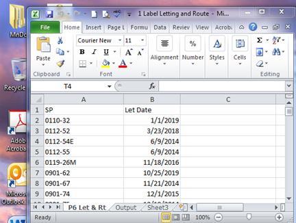 A matched list can be created in Excel by matching the page number field. This can be done by: a. Sorting both spreadsheets by page number b.