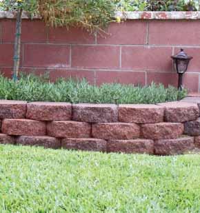 16 Angelus Planter Wall Planter for Retaining Walls - 3 High Unit dimensions 16"L x 6"H x 10"W ach Angelus 16" Planter Wall unit weighs 58 lbs making it fast and easy to install yourself.