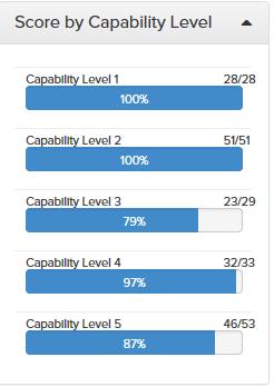 About Capability Levels Capability levels shows the number of questions asked and the number of questions that you answered.