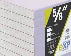 9 mm) / Type X Length: 8' (2,438 mm) x Square Edge x ASTM C1178 x Federal Specification Number: SS-L-30D Type II Grade X Gold Bond brand exp Interior Extreme Gypsum Panels Use Gold Bond brand exp
