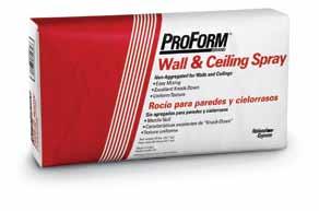 NATIONAL GYPSUM COMPANY ProForm brand Quick Set TM Lite Use ProForm brand Quick Set TM Lite for heavy fills, to bead, trim, finish joints and laminate gypsum boards.