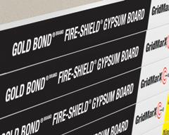 09 29 00/NGC Gold Bond brand Fire-Shield Gypsum Board Use Gold Bond brand Fire-Shield for interior, fire-rated wall and ceiling applications.