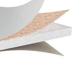 Apply it in double layers. This gypsum board consists of a fire-resistant gypsum core encased in a heavy, natural finish with 100-percent recycled paper on the face and back sides.