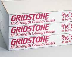 Gridstone Gypsum Ceiling Panels are accepted by the USDA for use in food service and food processing areas. Gridstone Panels consist of a 1/2 in. (12.