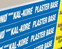 NATIONAL GYPSUM COMPANY Gold Bond brand Kal-Kore Plaster Base Use Gold Bond brand Kal-Kore Plaster Base in specific fire-rated assemblies.