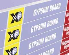 XP Gypsum Board consists of a mold-, mildew-, moisture- and fire-resistant core with specially designed PURPLE paper.