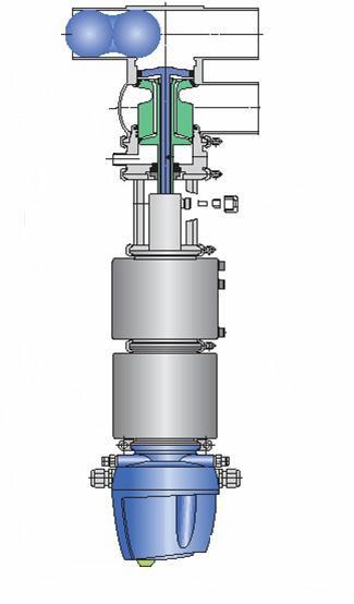 Pigable VARIVENT - Mixproof Valve Type L Applied in pigable manifolds and as pigable tank inlet and outlet valve Valve