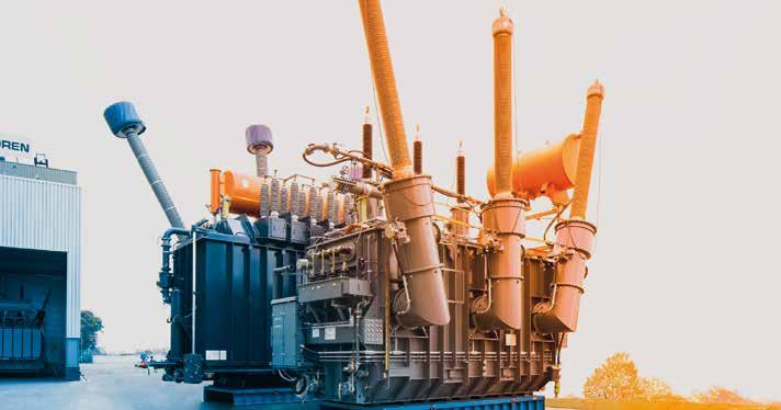 6 LARGE POWER TRANSFORMERS TESTING & TRANSPORT LARGE POWER TRANSFORMERS TESTING Royal SMIT tests its products in a laboratory setting with equipment which can be considered state