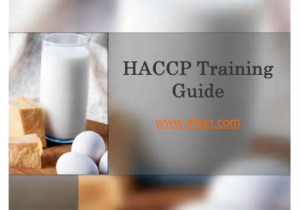 HACCP Training An interactive and
