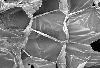 High-performance polymer nanofoam with ultra-fine lightweight structures Pore size 1.