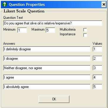 When the administrator decides to create a questionnaire, the form depicted in Figure 2-2 is presented.