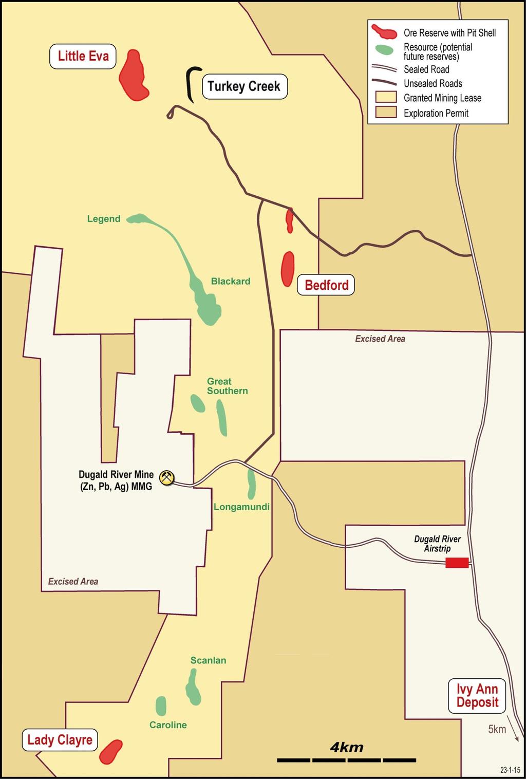 Figure 4: Location of Turkey Creek within