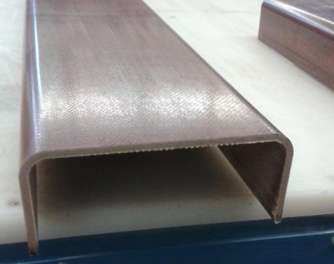 Electrical insulation U-channel Durostone EPGMZ Woven fabric reinforcement