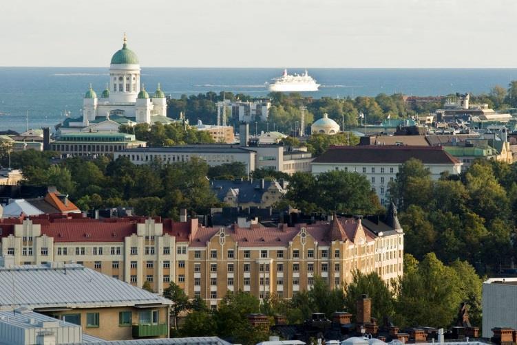 About Helsinki Finland capital city, population over 600 000 Helsinki is one of the greenest metropolises in the world: over one third of the city consists of parks and other green areas and it is