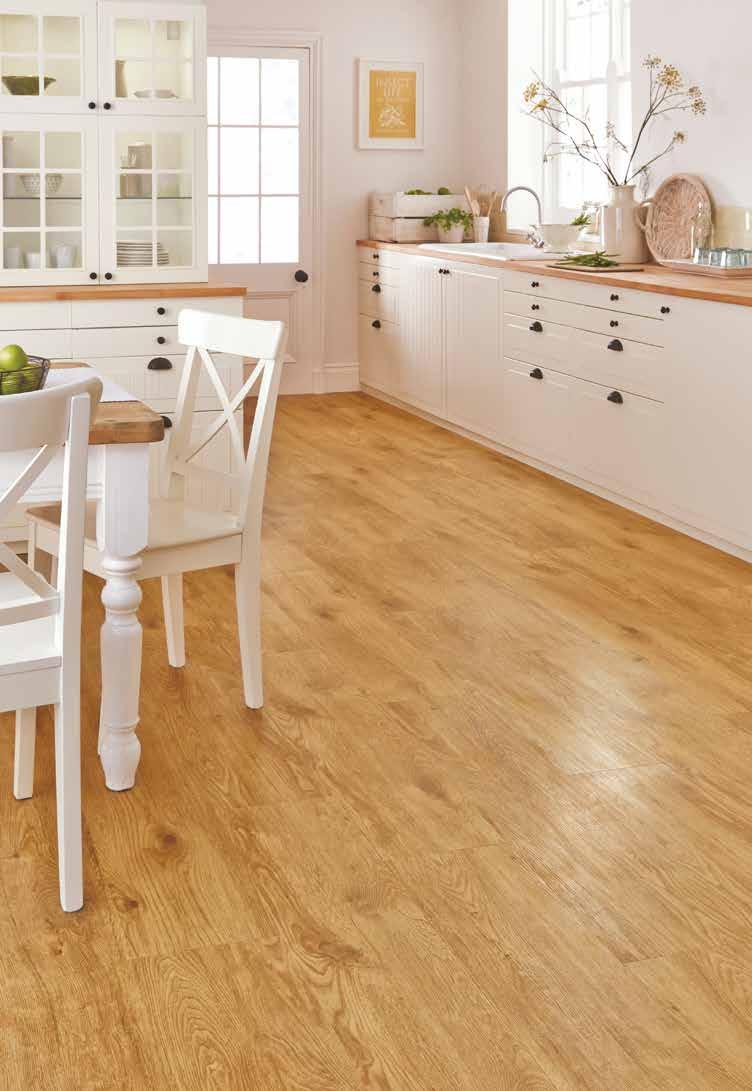 Comfortable underfoot Unlike real wood and stone, Karndean LooseLay is warmer and quieter underfoot giving you the