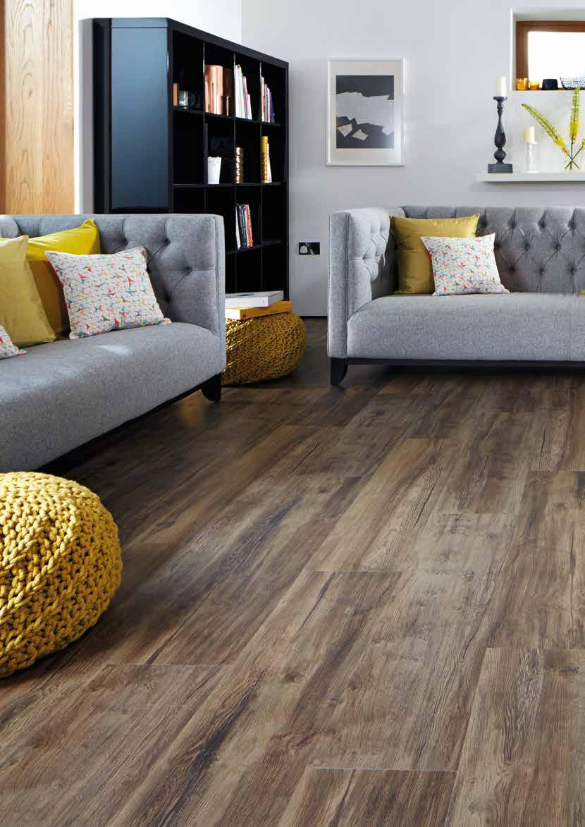 Comfortable underfoot Unlike real wood and stone, Karndean LooseLay is warmer and quieter underfoot giving you the look of real