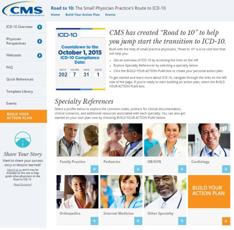 Free Resources: CMS Planning Tool CMS Planning Tool The website www.roadto10.