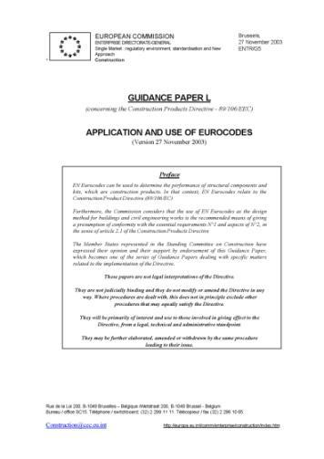 Guidelines and regulations Seminar Bridge Design with Eurocodes JRC