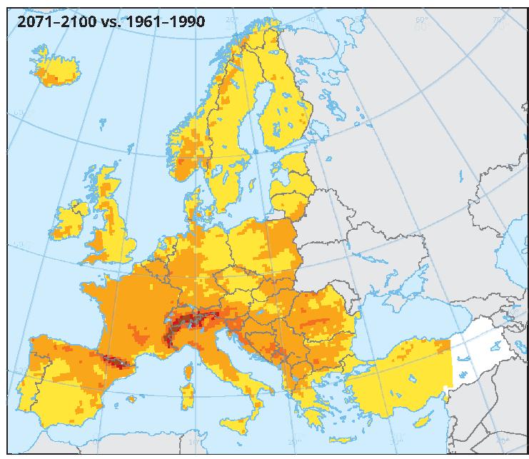 Climate change threatens agriculture and forests Southern Europe is