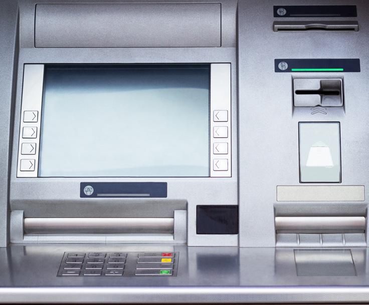 ATM machines Ease of access for currency loading, service and routine maintenance are essential when non-technicians (e.g. bank branch personnel) are using ATMs.
