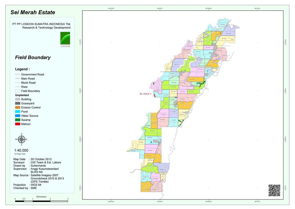 Figure 1c Map of Sei Merah Estate Source: Lonsum, April 2014 Doc ID: 3843 / Issue