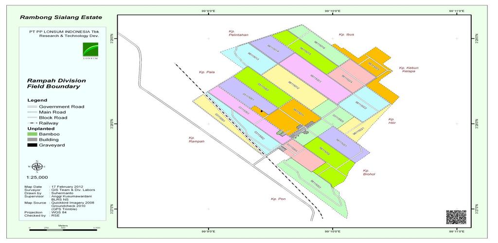 Figure 1d-2 Map of Rambong Sialang Estate Source: Lonsum, April 2014 Doc ID: 3843 /