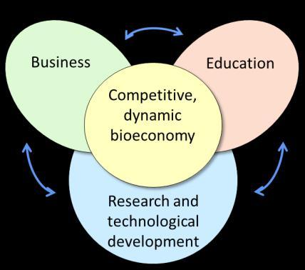 34 Synthetic biology as an enabler of sustainable bioeconomy - A roadmap for Finland SYNBIO POWERHOUSE AS THE MINDSET INITIATOR In many EU countries, academia and the business world work in close