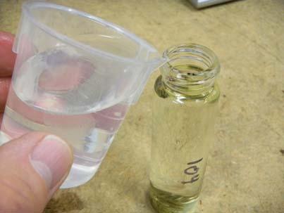 The beaker makes it less likely you will spill and makes it easier to fill the 40ml bottle ( the gallon