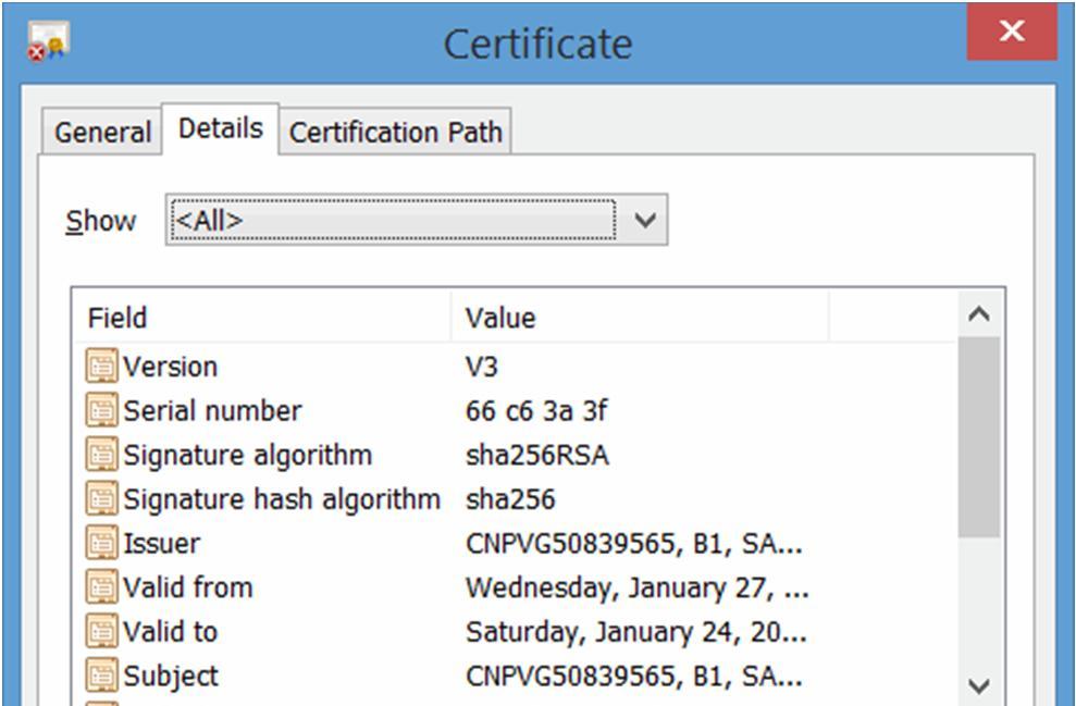 In the Certificate Export Wizard window, choose Next. Select the DER encoded binary X.509 (.CER) format, and choose Next.